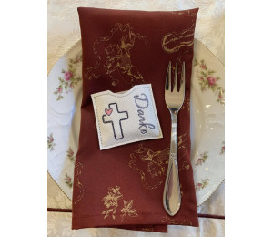 Stickdatei - ITH Mini Schokohülle "Danke" christlich